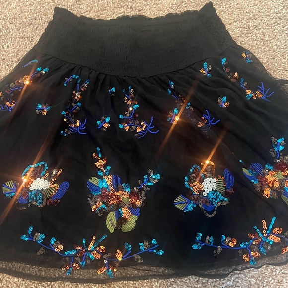 Anthropologie Sequins Tulle Skirt Medium - Picture 9 of 15